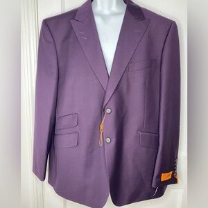 Steven Land New Elegant Purple Men's Suit Jacket Blazer